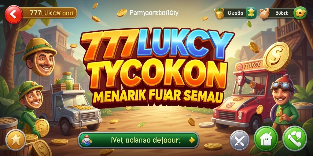 Gameplay menarik 777LUKCY yang menghadirkan elemen Tycoon.