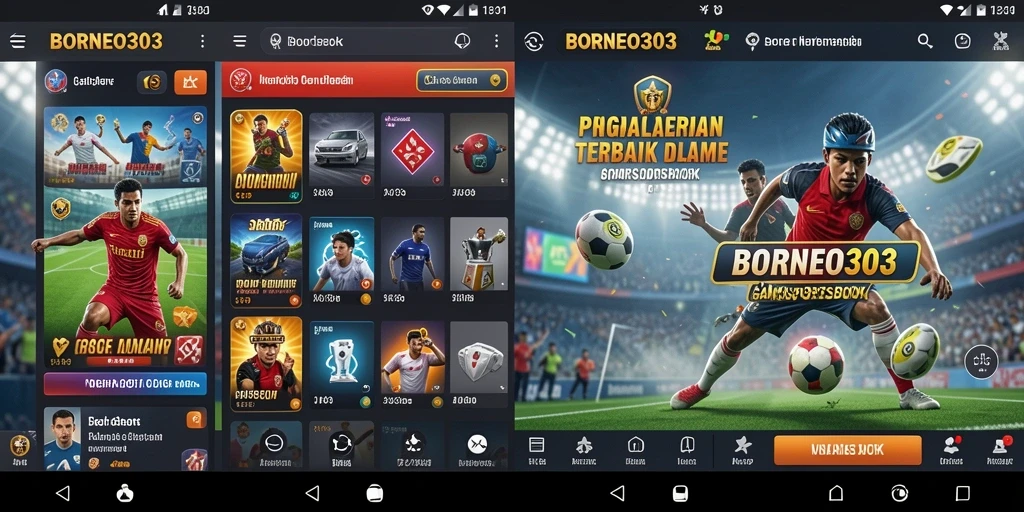 Tampilan utama game Sportsbook BORNEO303 yang menarik dan interaktif.