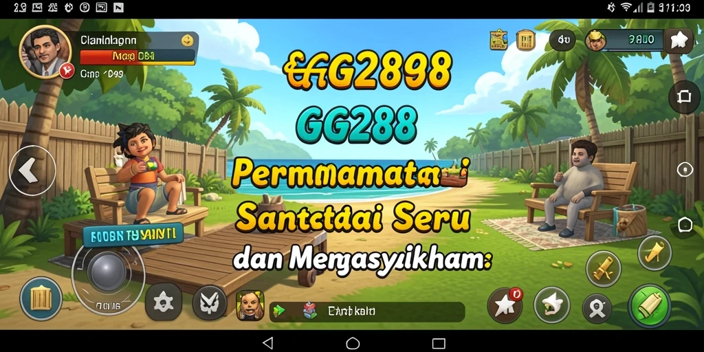 Screenshot gameplay GG288 dengan karakter mengasyikkan dalam suasana santai.