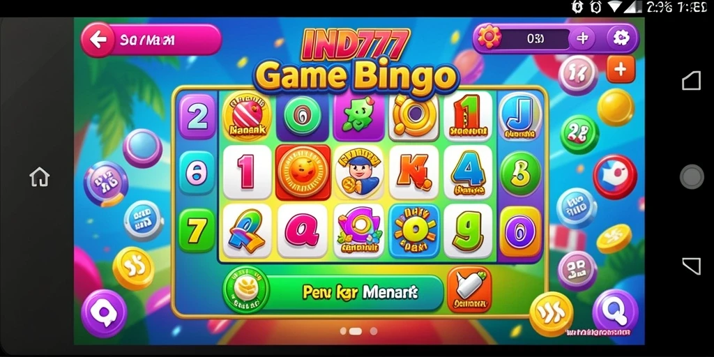 Tangkapan layar utama IND777 menampilkan aksi seru Bingo.