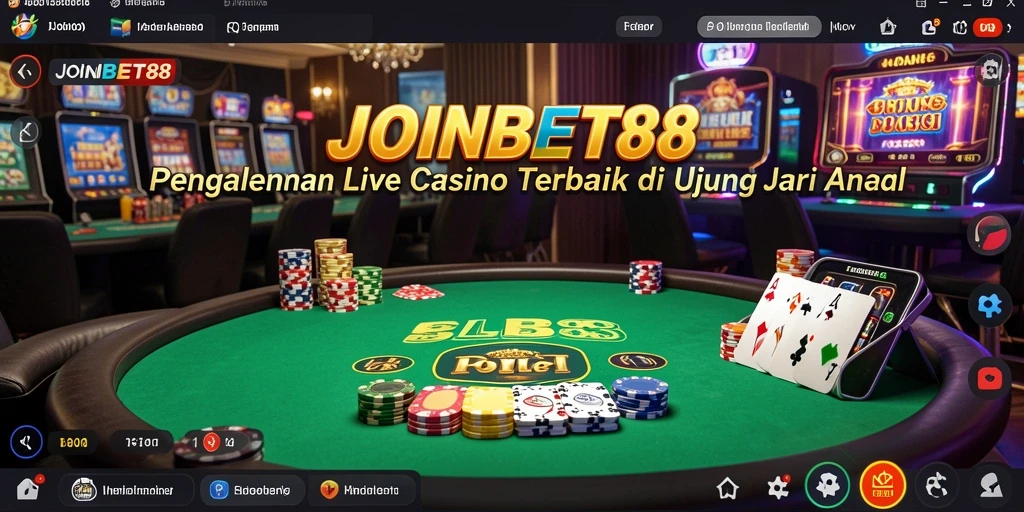 Tampilan permainan Live Casino yang menarik dalam JOINBET88.