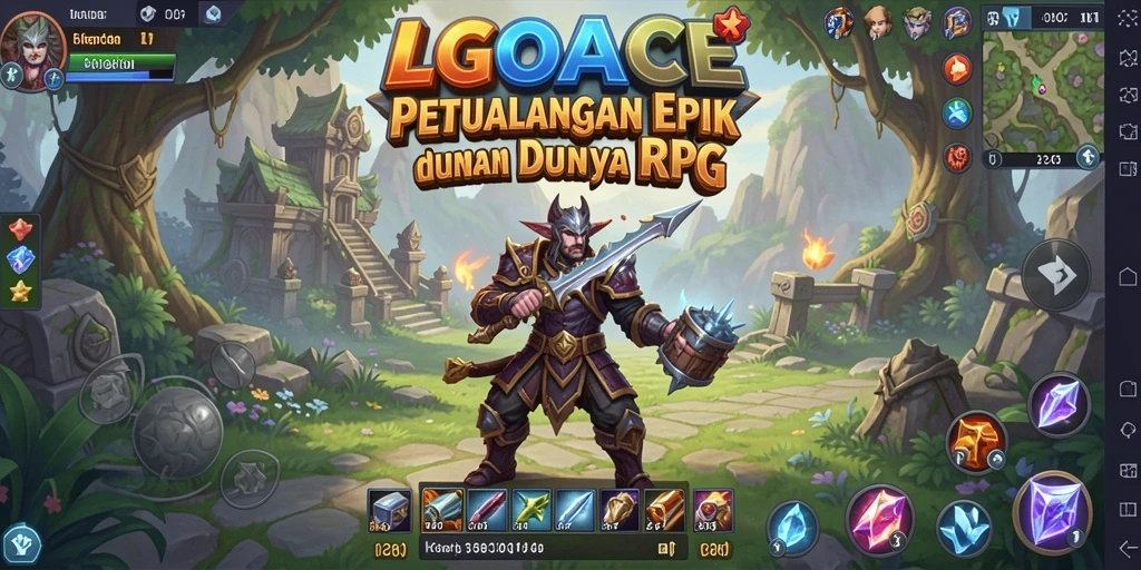 Tampilan gameplay LGOACE yang menakjubkan dalam dunia RPG.