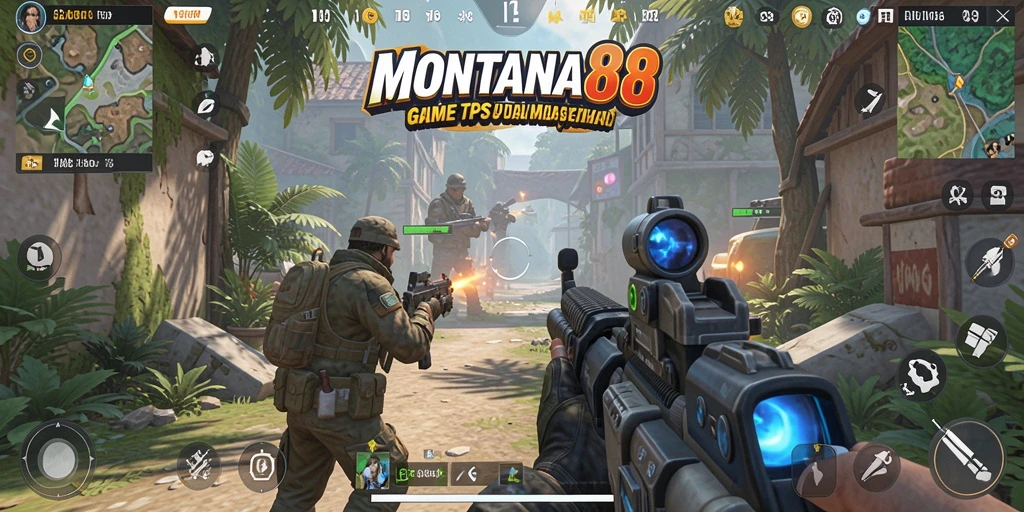 Tampilan gameplay intens dalam MONTANA88 dengan aksi seru.