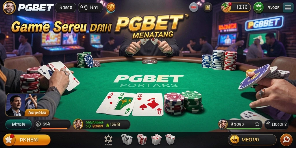 Screenshot PGBET menampilkan gameplay Poker yang mendebarkan dan interaksi antar pemain.