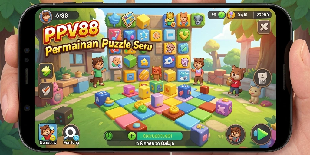 Screenshot utama PPV88 menampilkan gameplay puzzle yang menantang dan seru.