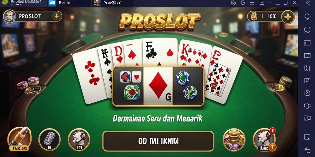 Tampilan tangkapan layar PROSLOT dengan gameplay Domino yang menarik.