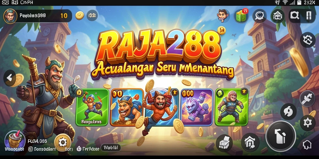 Tampilan gameplay seru RAJA288 dengan aksi cepat dan tantangan menarik.