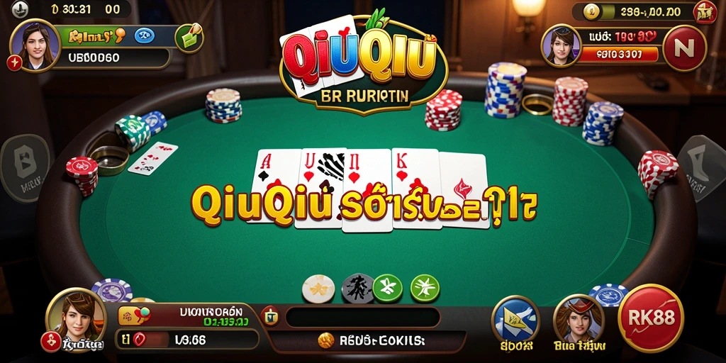 Gameplay seru dalam RK88 saat bermain QiuQiu.