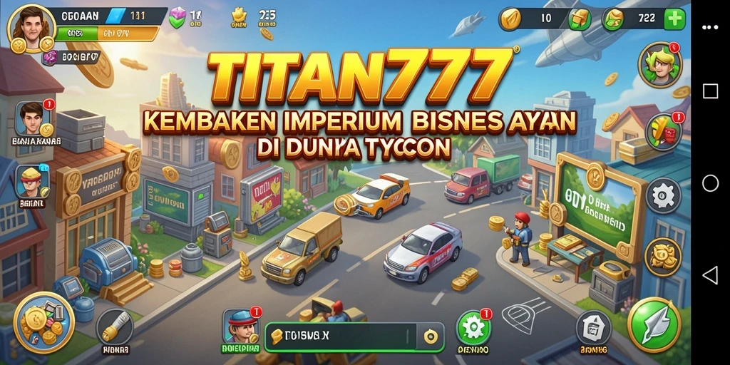 Gameplay seru dari TITAN777 menunjukkan strategi bisnis yang menantang.