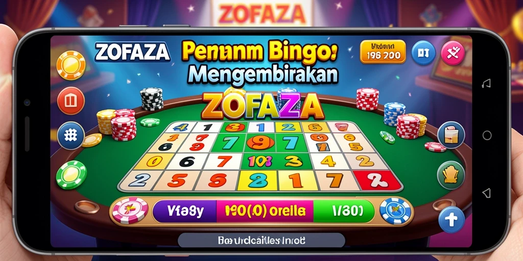 Tampilan gameplay ZOFAZA yang seru dan interaktif dalam permainan Bingo.